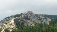 Подъем на хребет, близ озера Зюраткуль.