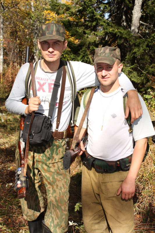 В полной экипировке :)