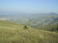 Вид на город Сим с Лысой горы